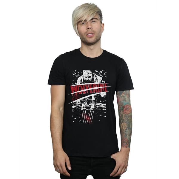 Marvel herr X-Men Split Red Wolverine T-shirt S svart Black S
