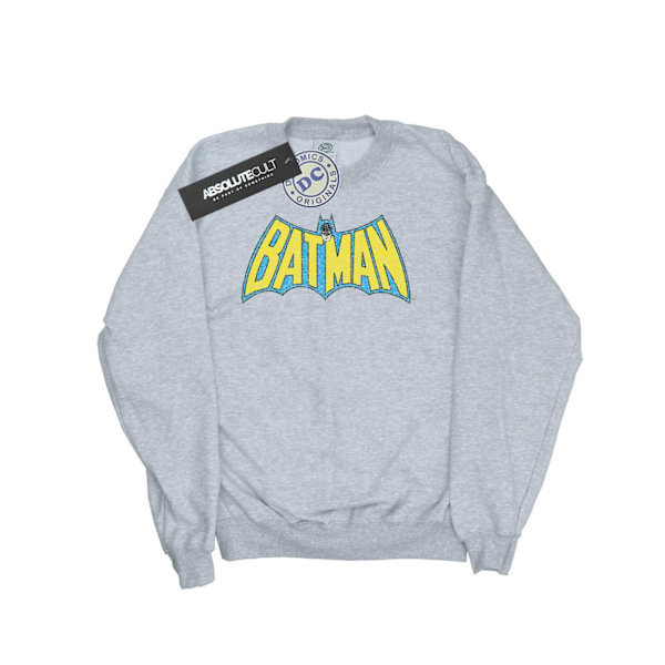 DC Comics Batman Crackle Logo Sweatshirt XL Sports Grey Sports Grey XL