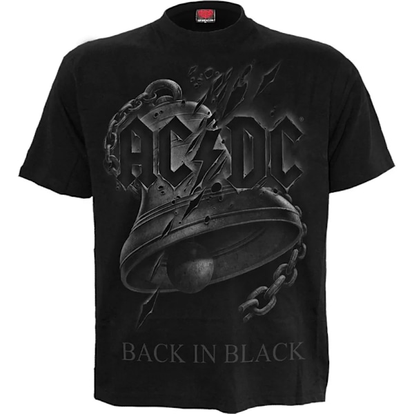 Spiral Direct Unisex Vuxen Back In Black AC/DC Rivet T-shirt 3XL Black 3XL