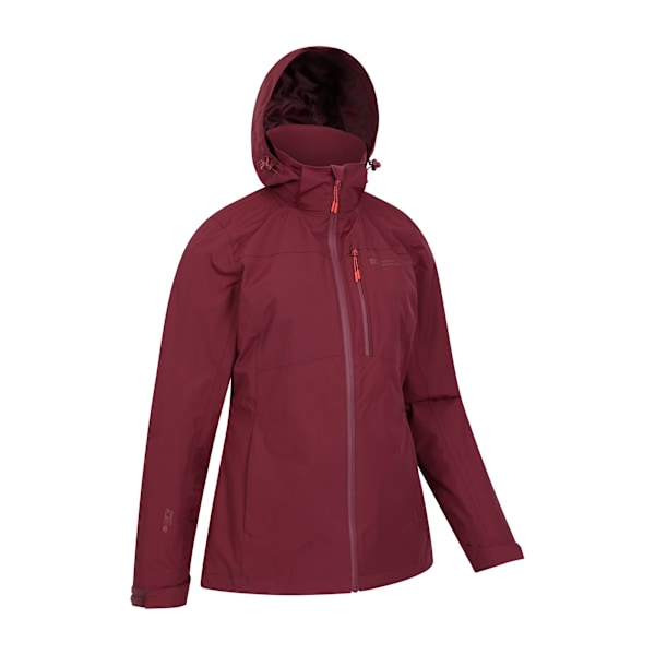 Mountain Warehouse Dam/Kvinnor Rainforest II Extrem Vattentät Burgundy 14 UK
