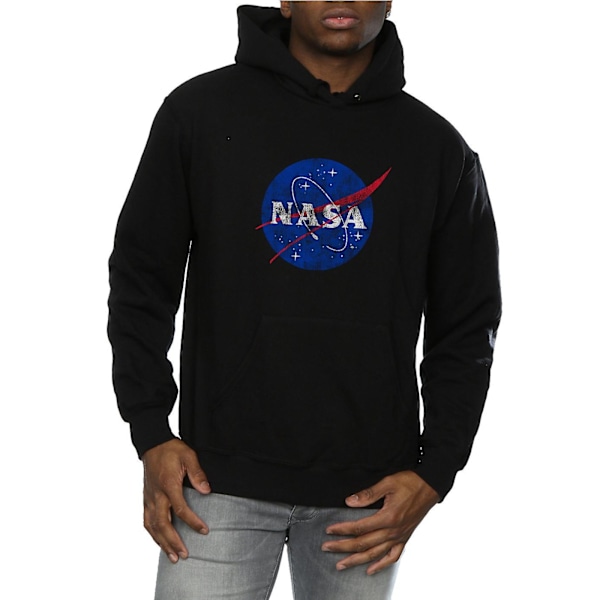 NASA Herr Insignia Logo Hoodie S Svart Black S
