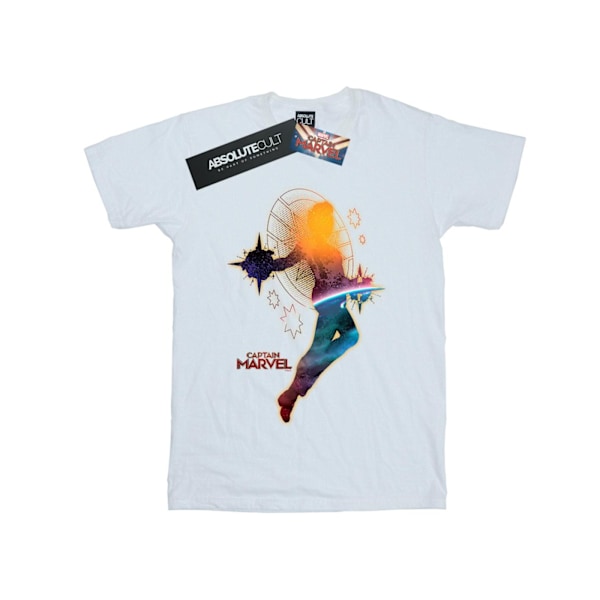 Marvel Boys Captain Marvel Nebula Flight T-Shirt 12-13 år Vit White 12-13 Years