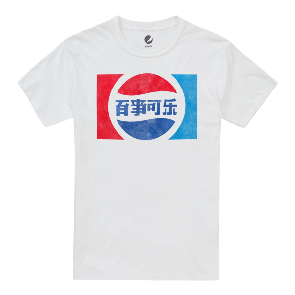 Pepsi Herr Japansk bomull T-shirt L Vit White L
