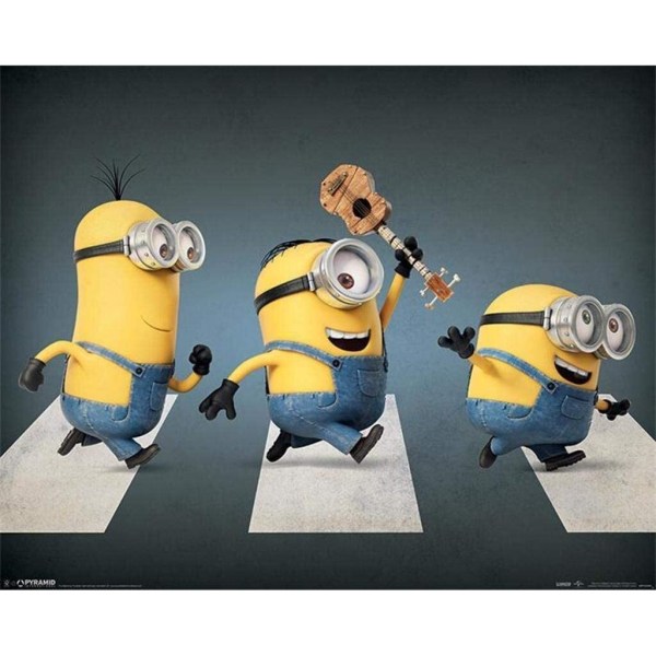 Minions Abbey Road Affisch One Size Flerfärgad Multicoloured One Size