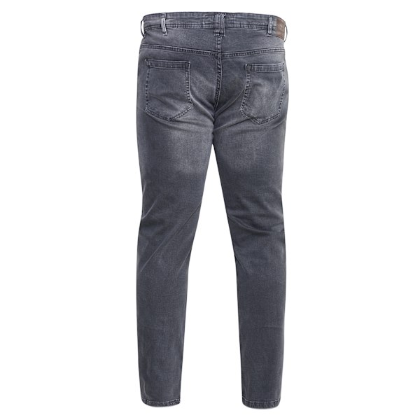 Duke Herr D555 Benson Stretch Tapered Kingsize Jeans 50L Grå S Grey Stonewash 50L