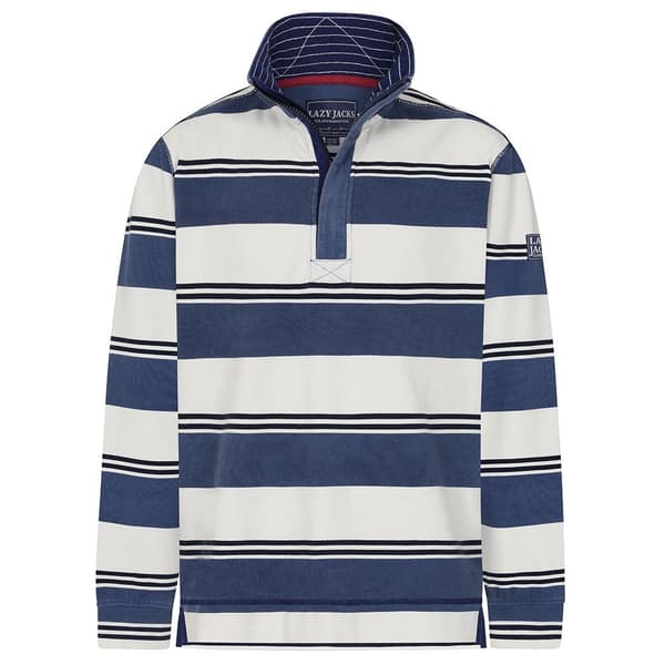 Lazy Jacks Pikétröja för män L Denim Denim L