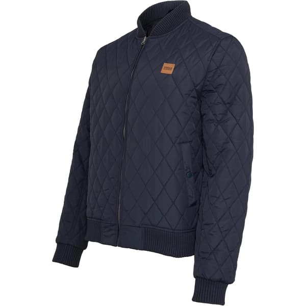 Urban Classics Herr Diamond Nylon Quilted Jacka 5XL Marinblå Navy 5XL