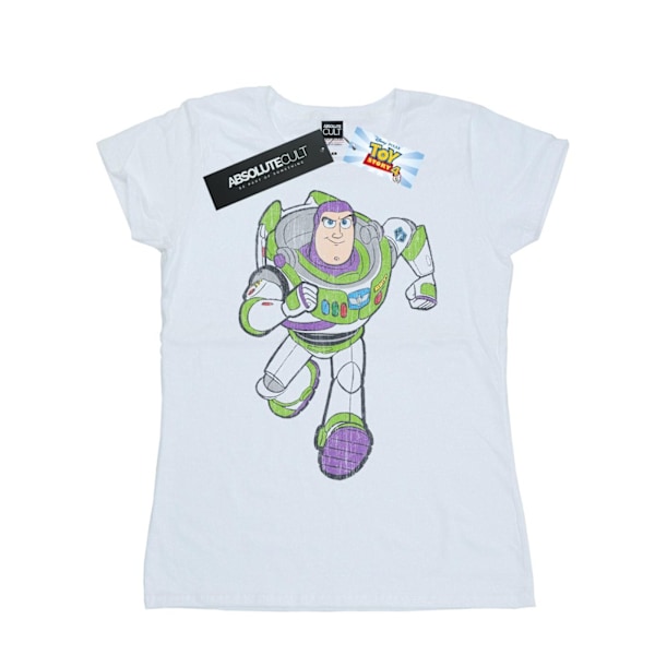 Disney Dam/Kvinnor Toy Story 4 Klassisk Buzz Lightyear Bomull White M