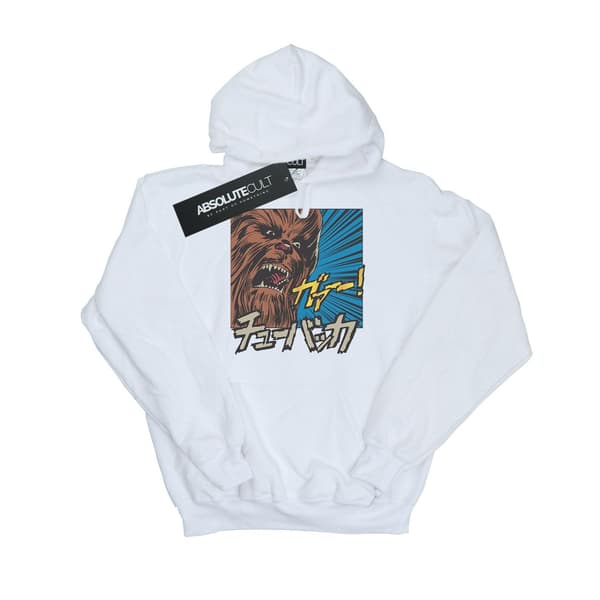 Star Wars Herr Chewbacca Roar Pop Art Hoodie M Vit White M