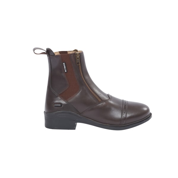 Dublin Evolution Adults Double Zip Front Läder Paddock Boots Brown 8 UK