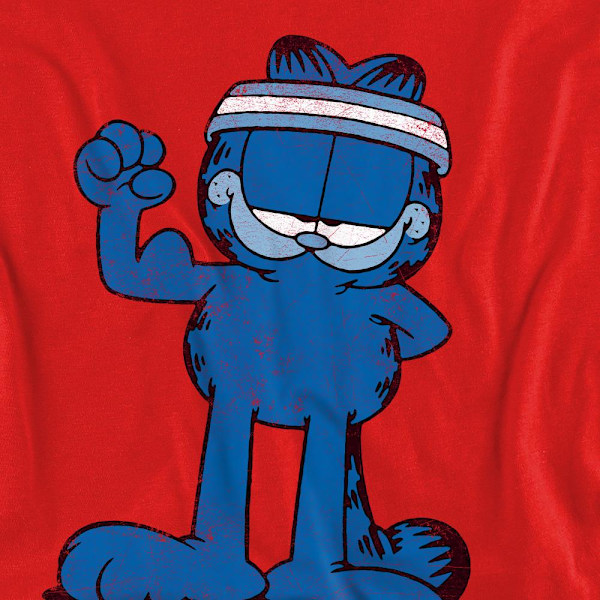 Garfield Unisex Vuxen Got Gains Sweatshirt XXL Röd Red XXL