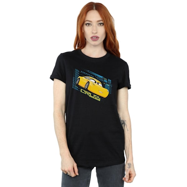 Disney Dam/Damer Cars Cruz Ramirez Bomull Boyfriend T-shirt Black L