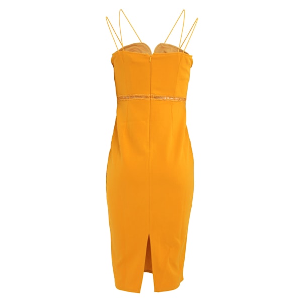 Girls On Film Dam/Damer Midas Touch Sweetheart Midi Klänning 1 Yellow 10 UK
