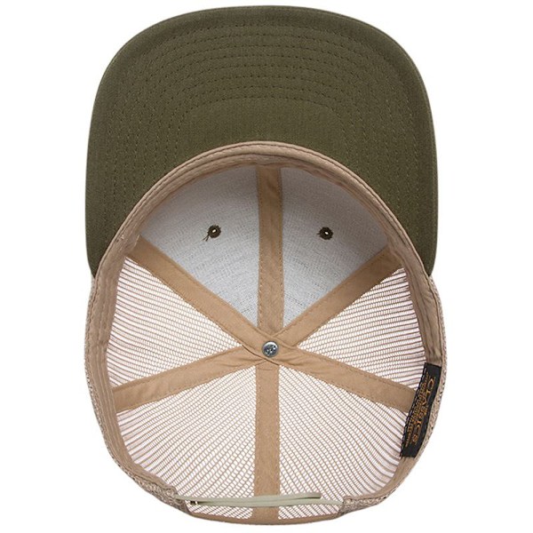 Yupoong Flexfit Retro Snapback Trucker Cap One Size Moss/Khaki Moss/Khaki One Size
