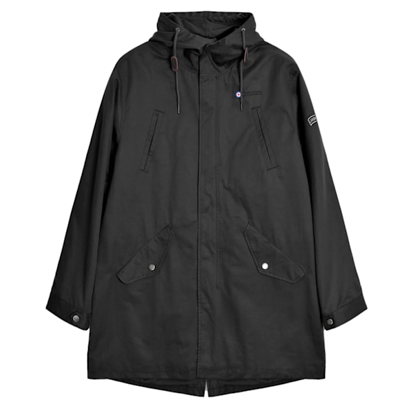 Lambretta Parka för män, duschtålig, XXL Svart Black XXL