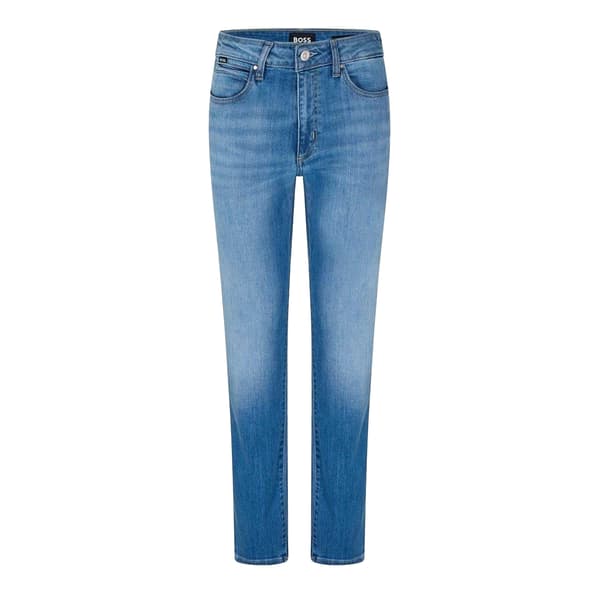 Boss Herr Denim High Rise Slim Jeans 32R Blå Blue 32R