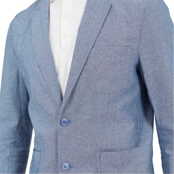 Brave Soul Herr Blazer med två knappar S Chambray Blå Chambray Blue S