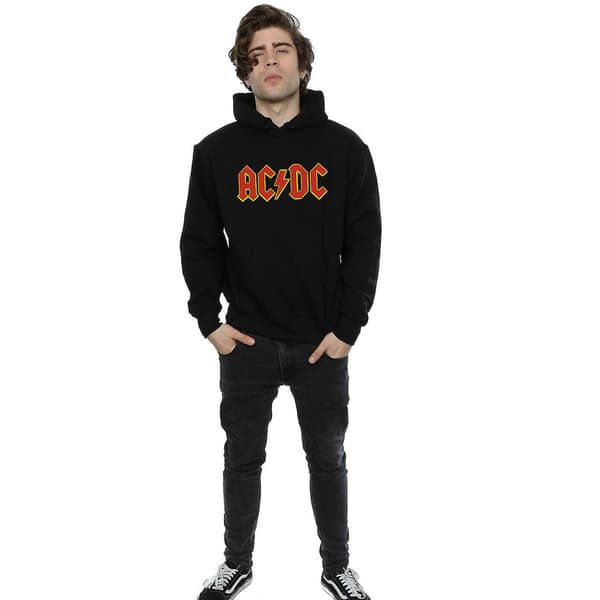 AC/DC Herr Logo Bomullströja L Svart Black L