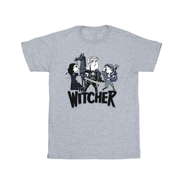 Netflix The Witcher Team illustrerad T-shirt XL Sports Grey Sports Grey XL