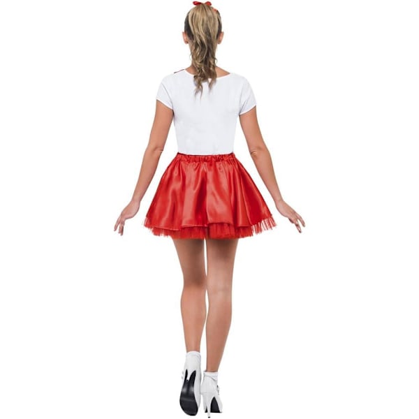Grease Dam/Dam Sandy Olsson Cheerleader Kostym S Vit/R White/Red S