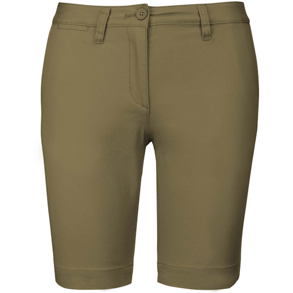 Kariban Dam/Dam Chino Bermuda Shorts 12 UK Ljus Khaki Light Khaki 12 UK