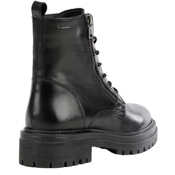Geox D Iridea F Ankle Boots i Läder för Kvinnor/Dam 5 UK Svart Black 5 UK