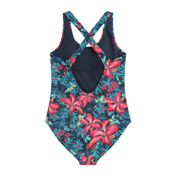 Animal Womens/Ladies Mia Floral Cross Back One Piece Swimsuit 6 Red 6 UK
