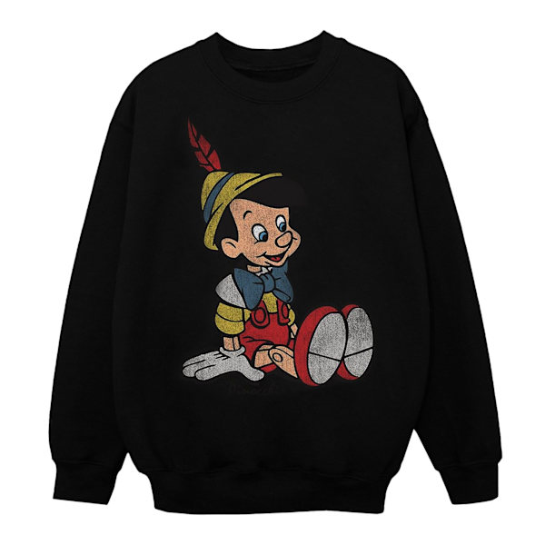 Disney Boys Pinocchio Classic Pinocchio Sweatshirt 9-11 år B Black 9-11 Years