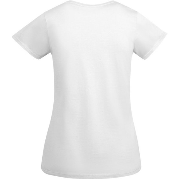 Roly Breda T-shirt med korta ärmar för damer, storlek XXL, vit White XXL