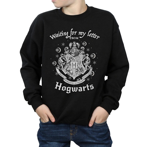 Harry Potter Boys Hogwarts Väntar På Mitt Brev Sweatshirt 9-1 Black 9-11 Years