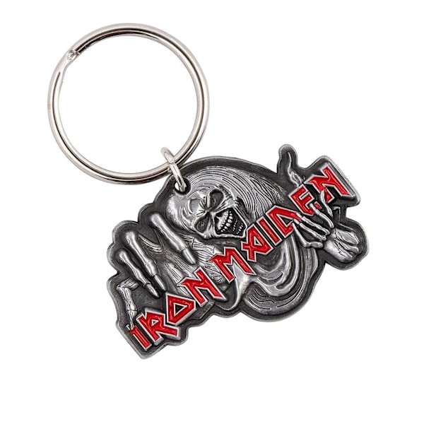 Iron Maiden Number Of The Beast Nyckelring One Size Silver/Red Silver/Red One Size