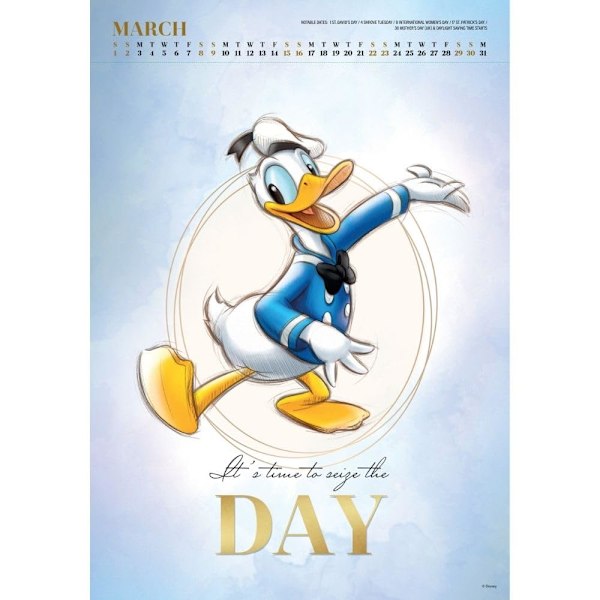 Disney Deluxe 2025 Väggkalender One Size Flerfärgad Multicoloured One Size
