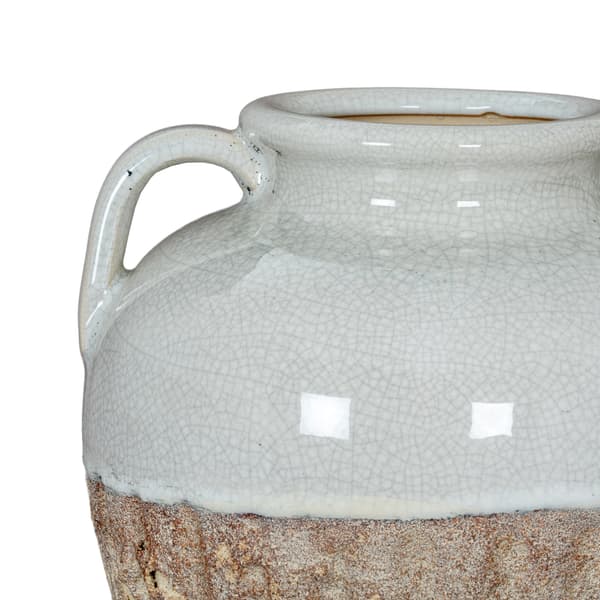 Hill Interiors Thorne Amfora Medium Vas 32cm x 21cm x 21cm Wh White 32cm x 21cm x 21cm