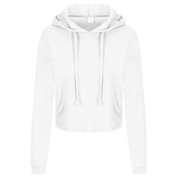 Awdis Dam/Dam Girlie Cropped Hoodie 14 UK Arctic White Arctic White 14 UK