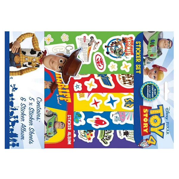 Toy Story 4 Stickers Set En Storlek Flerfärgad Multicoloured One Size