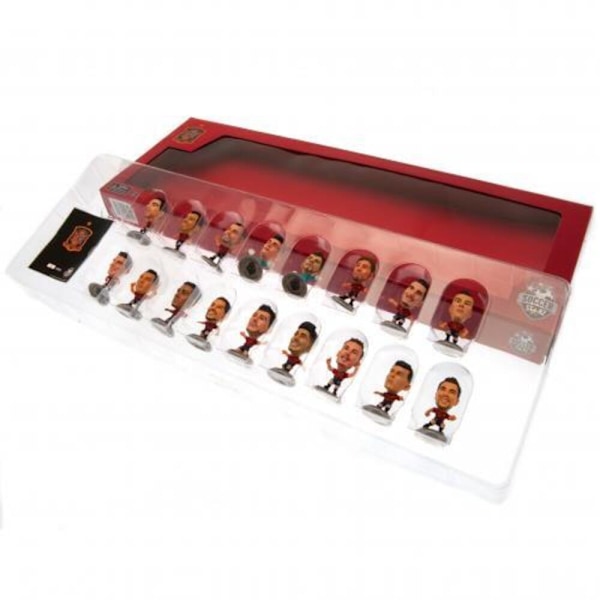 Spanien SoccerStarz Team Fotbollsfigur Set (Paket med 17) En S Multicoloured One Size