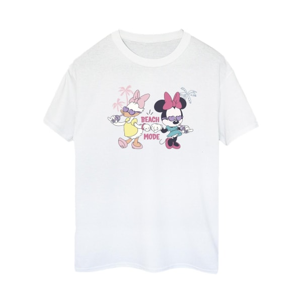 Disney Womens/Ladies Minnie Daisy Beach Mode Cotton Boyfriend T White XXL