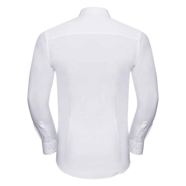Russell Collection Herr Ultimate Stretch Långärmad formell skjorta White M