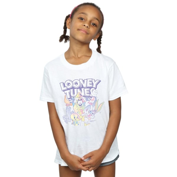 Looney Tunes Flickor Rainbow Friends Bomulls T-shirt 12-13 År W White 12-13 Years