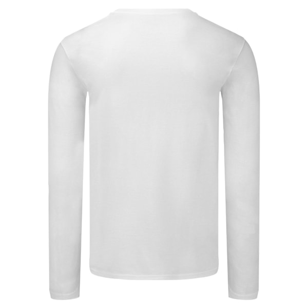 Fruit Of The Loom Mens Iconic 150 Long-Sleeved T-Shirt 4XL Vit White 4XL