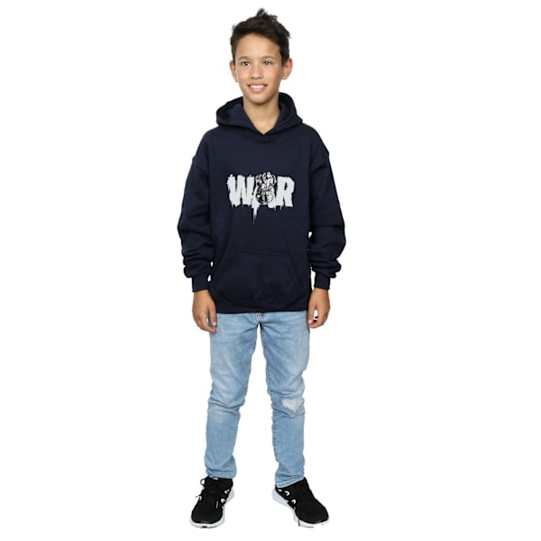 Marvel Boys Avengers Infinity War Fist Hoodie 12-13 år Marinblå Navy Blue 12-13 Years