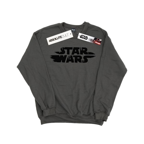 Star Wars Herr Rough Logo Sweatshirt M Charcoal Charcoal M