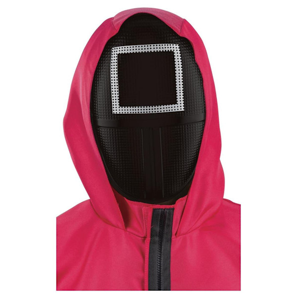 Squid Game Unisex Vuxen Fyrkantig Vakt Mask One Size Svart/Vit Black/White One Size