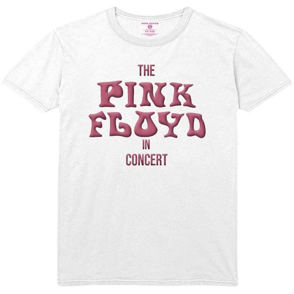 Pink Floyd Unisex Vuxen In Concert Bomull T-shirt XXL Vit White XXL