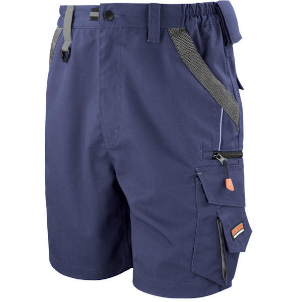 WORK-GUARD by Result Unisex Vuxen Tekniska Cargoshorts XL Nav Navy/Black XL