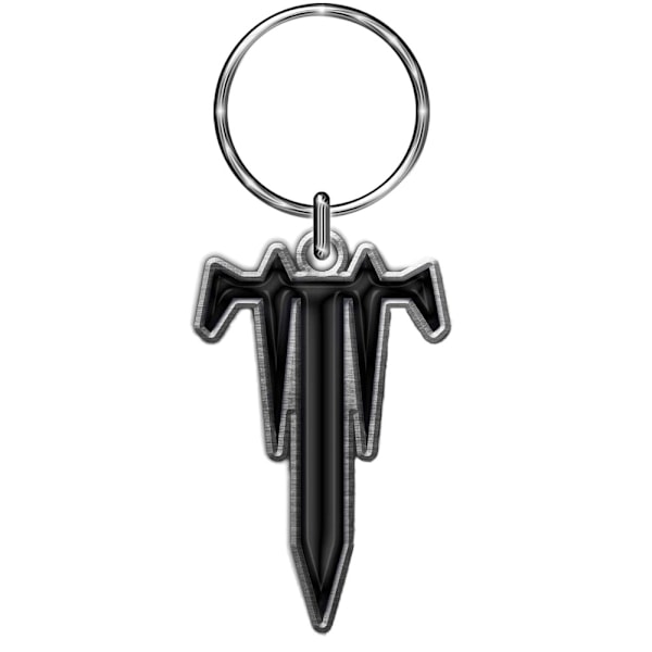 Trivium T-logotyp nyckelring One Size Silver/Black Silver/Black One Size