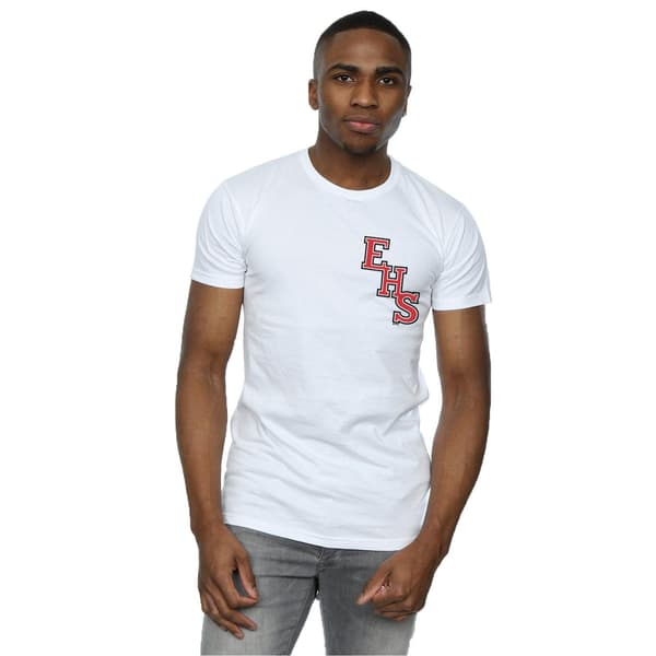 Disney Herr High School Musical The Musical EHS Logotyp Brösttryck White 4XL
