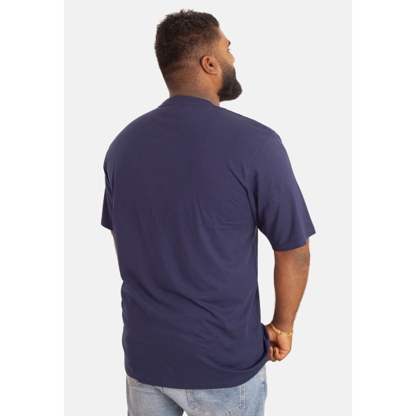 D555e Herr Kingsize Flyers-1 T-shirt med rund hals 8XL Marinblå Navy 8XL