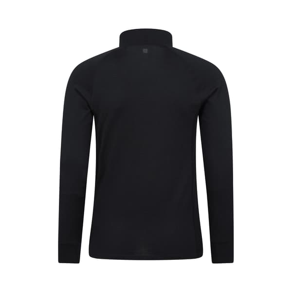 Mountain Warehouse Herr Summit Merino Ull Funnel Neck Termisk Black S