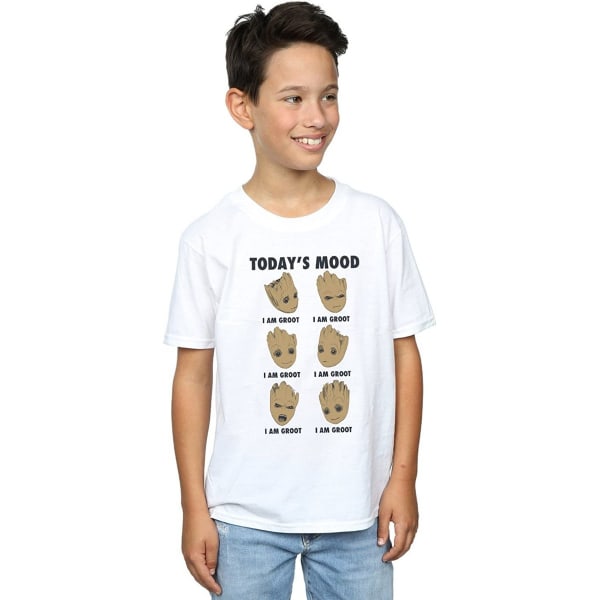 Guardians Of The Galaxy Boys Today's Mood Baby Groot T-shirt 7- White 7-8 Years